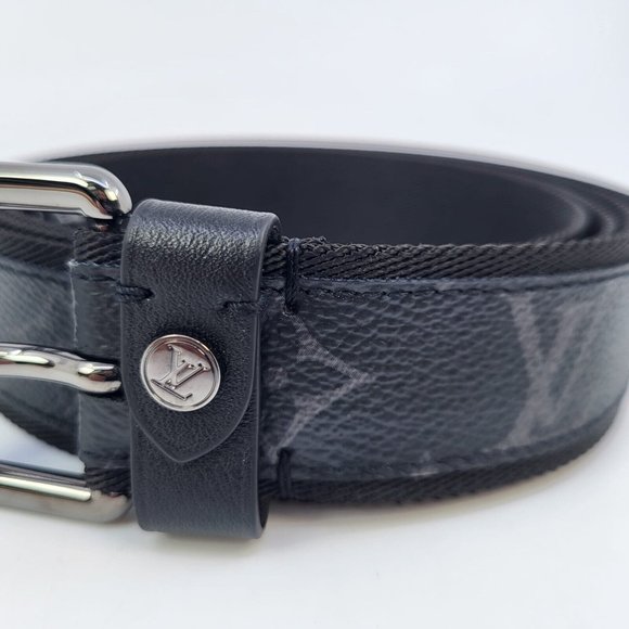 Louis Vuitton Men's Monogram Eclipse Signature Extra Long Belt - Picture 3 of 15